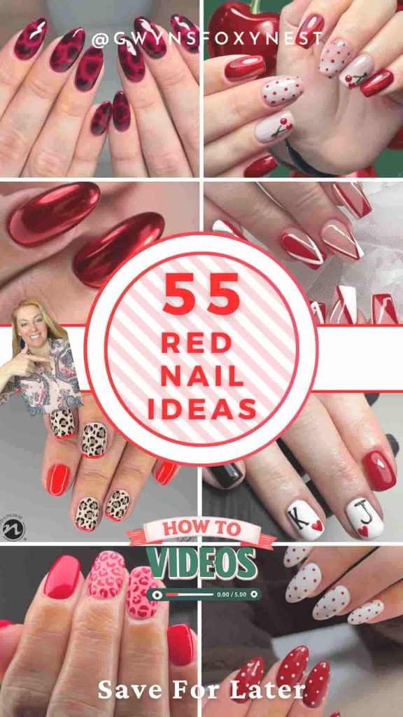 eight Red Nail Ideas