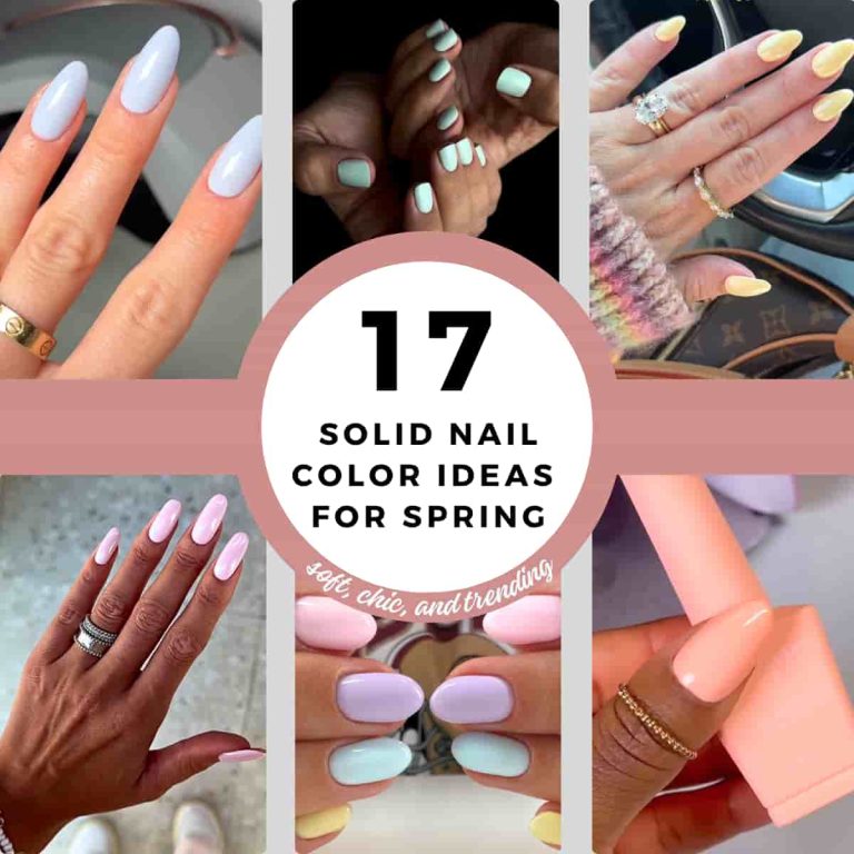 6 Solid Nail Color Ideas For Spring