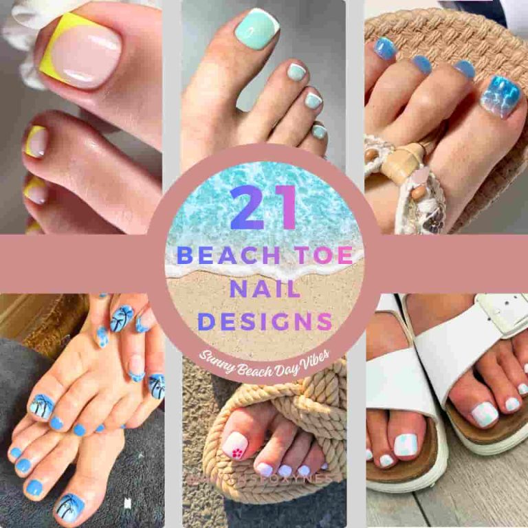 Beach Vacation Pedicure Ideas