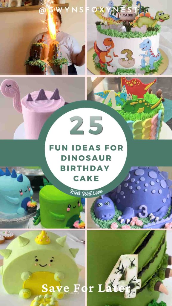 Handmade Dinosaur Birthday Cake