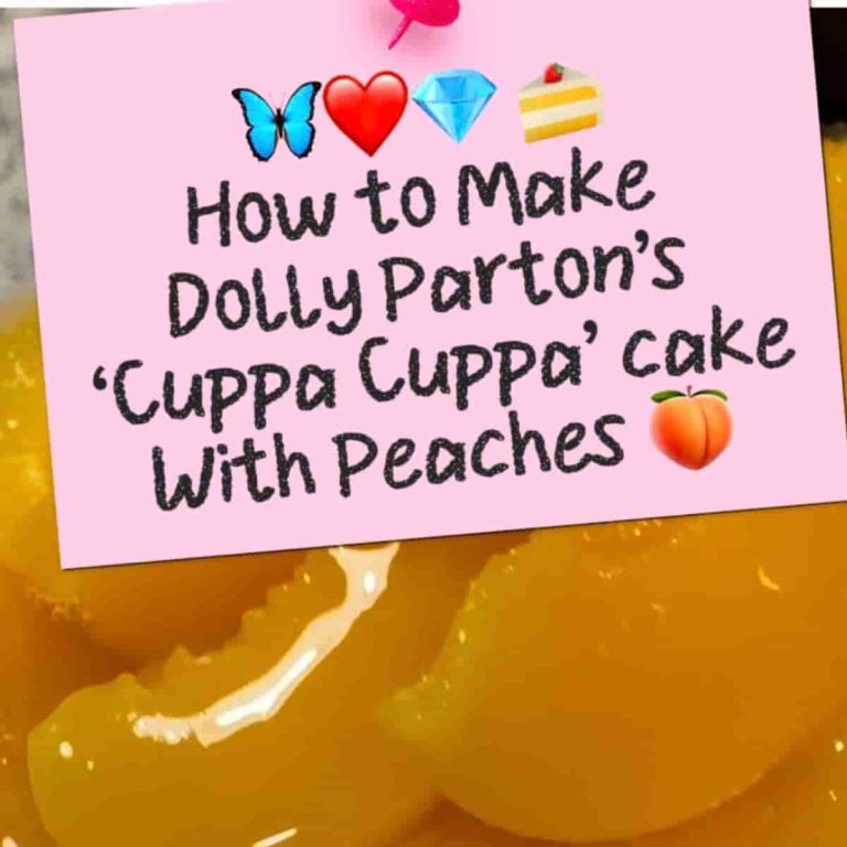 3-ingredient cake with canned peaches