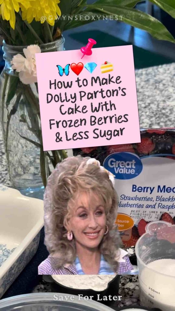 Dolly Parton's Frozen Berry Cake (Less Sugar!)
