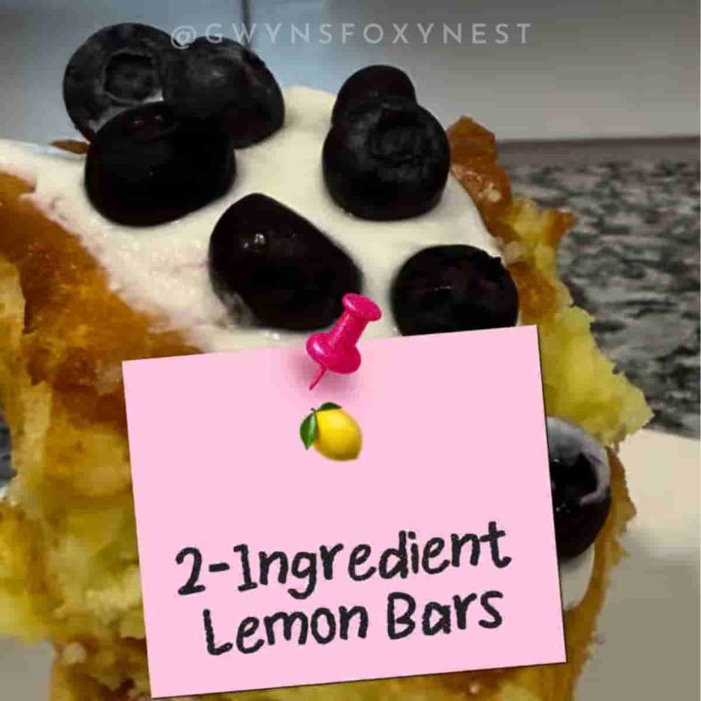 easy Lemon bars with 2-Ingredient